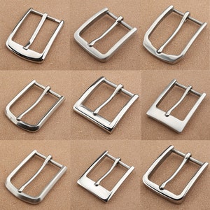 Pin Buckle Solid Stainless Steel Single Pin Buckle Hardware Accessories for Leather Handbag Belt Replacement
