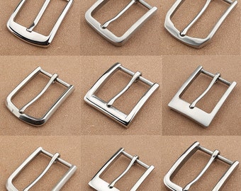 Pin Buckle Solid Stainless Steel Single Pin Buckle Hardware Accessories for Leather Handbag Belt Replacement