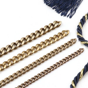 Solid Messing Twist Chain Key Connector Mannen Riem Broek SleutelhangerTrousers Jeans Portemonnee Ketting Metalen Tas Ketting DIY Lederen Ambachten Accessoires
