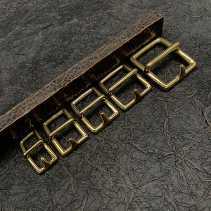 Solid Brass Buckle No Pin Leather Craft Replacement Metal Buckle DIY Hardware Accessories Gold
