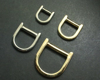Messing D ringen metalen niet gelaste D ringen voor riemen tassen Lanyard Leathercraft DIY hardware accessoires