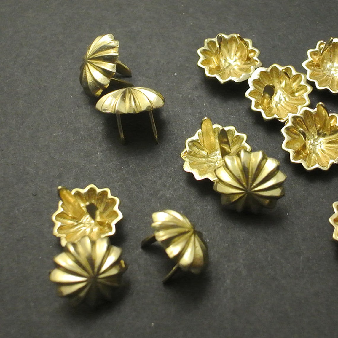 Brass Rivets Flower Shape Stud for Leather Craft Decorations Etsy