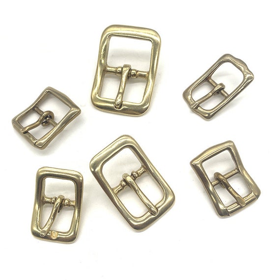 Solid Brass Roller Buckle Single Pin Middle Center Bar Buckle - Etsy