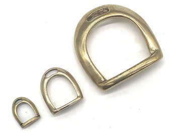 Messing D ringen dikke metalen niet gelaste D ring voor zak Landyard DIY craft accessoires