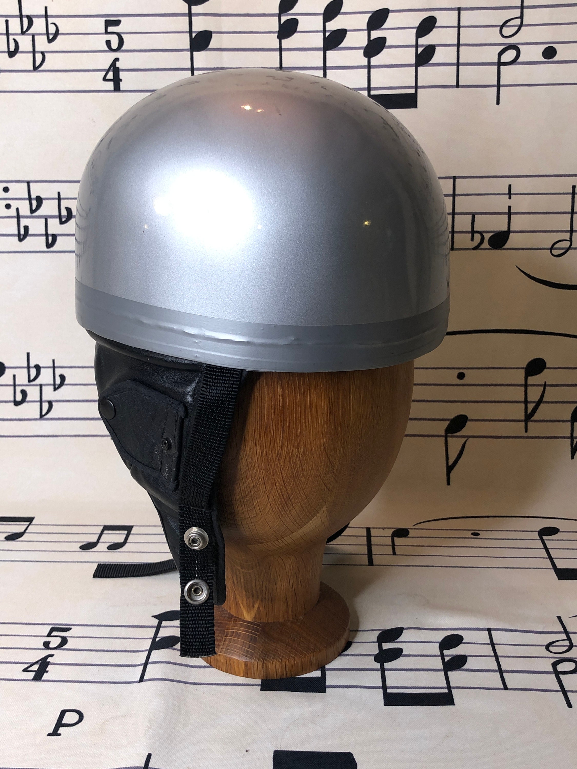 CHARLES OWENS Bowbilt Vintage Motor Cycle Crash Helmet. Excel