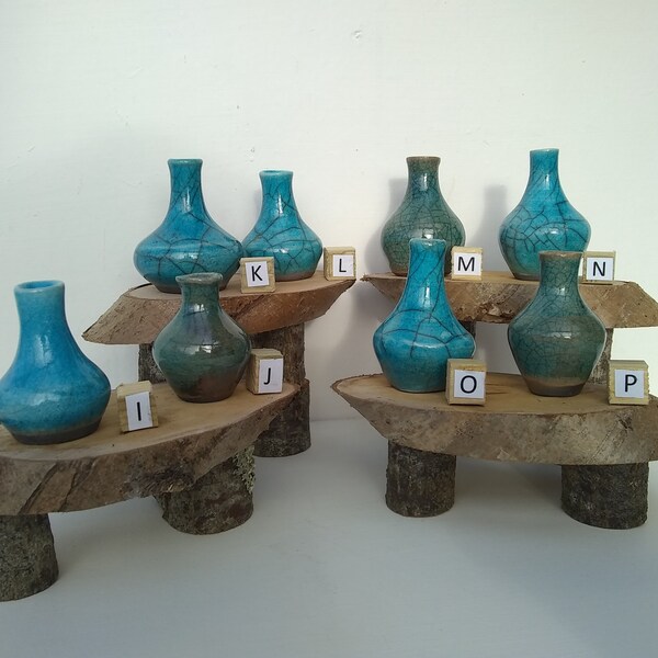 Miniature RAKU  Vases/bottles