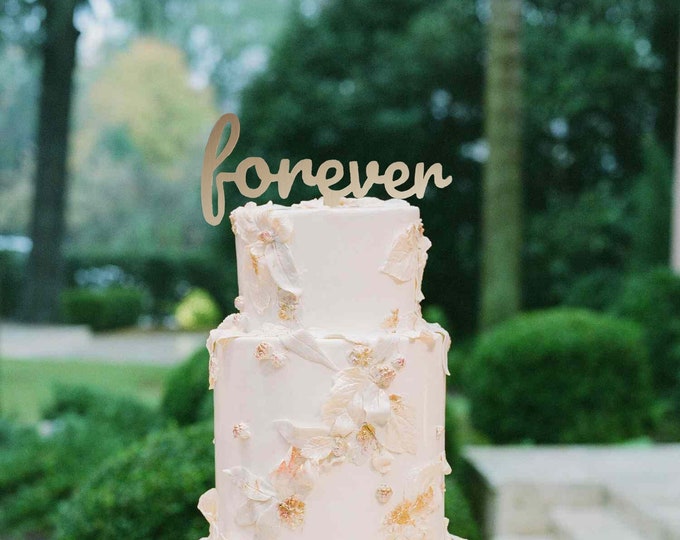 Custom Wood Cake Topper
