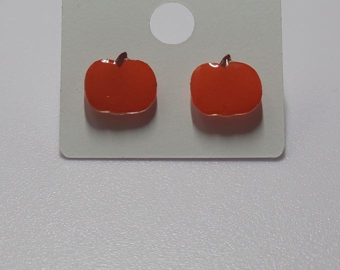 Fall Acrylic Stud Earrings - Handmade
