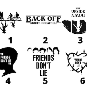 Strange-r -Things Fandom Décalcomanie vinyle permanente