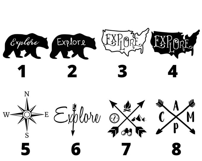 Travel/Camping/RV Permanent Vinyl Decal