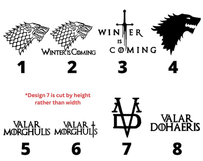 GOT Fandom Permanent Vinyl Decal