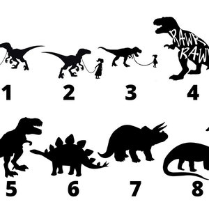 Dinosaur/Jurassic Permanent Vinyl Decal