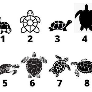 Turtle Permanent Vinyl Decal