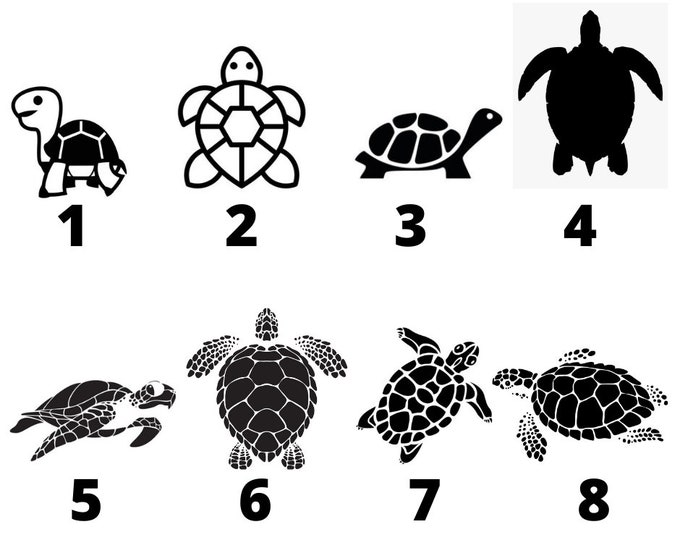 Turtle Permanent Vinyl Decal