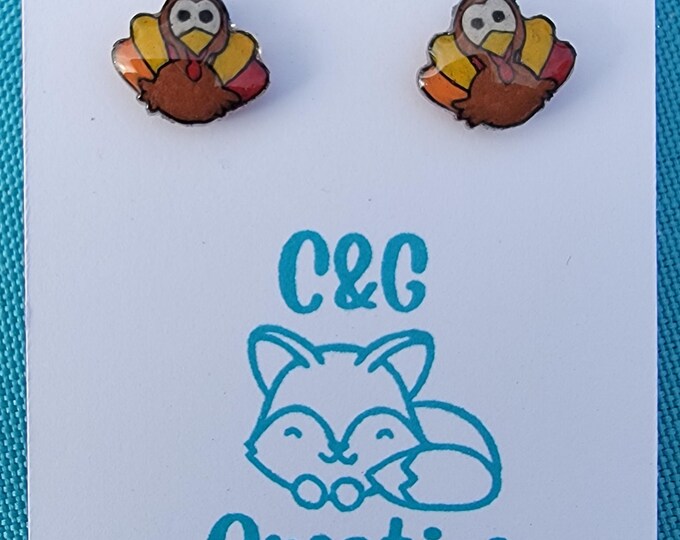 Thanksgiving Acrylic Earrings - Handmade