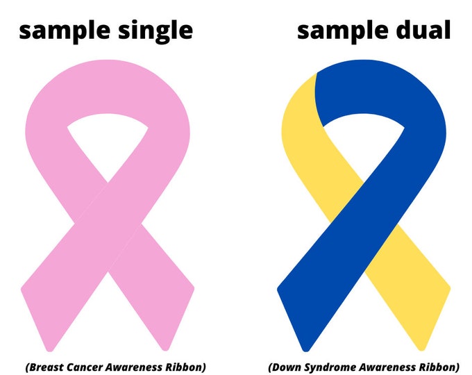 Awareness Ribbon Permanent Vinyl Decal