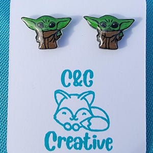 Pop Culture (Various) Acrylic Stud Earrings - Handmade
