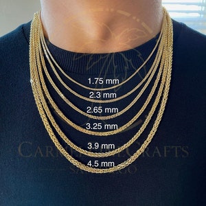 Square Wheat Chain Men Women Diamond Cut Necklace 1.75-4.5mm - Etsy
