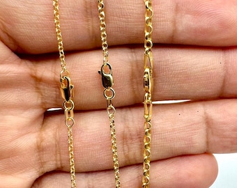 14k アンティーク　ロロチェーン　45cm 17bel50.jpg