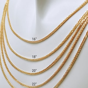 Square Wheat Chain Men Women Diamond Cut Necklace 1.75-3.25mm - Etsy