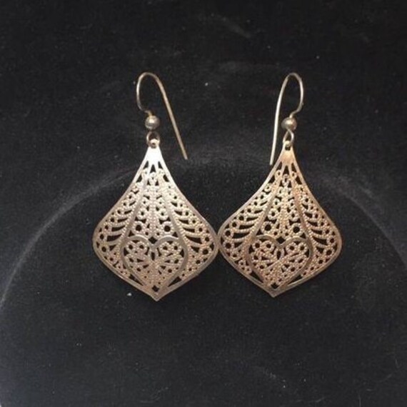 Decorative Metal Earrings Etsy
