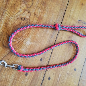 Handgemachte runde geflochtene Paracord-Leine für große Hunde