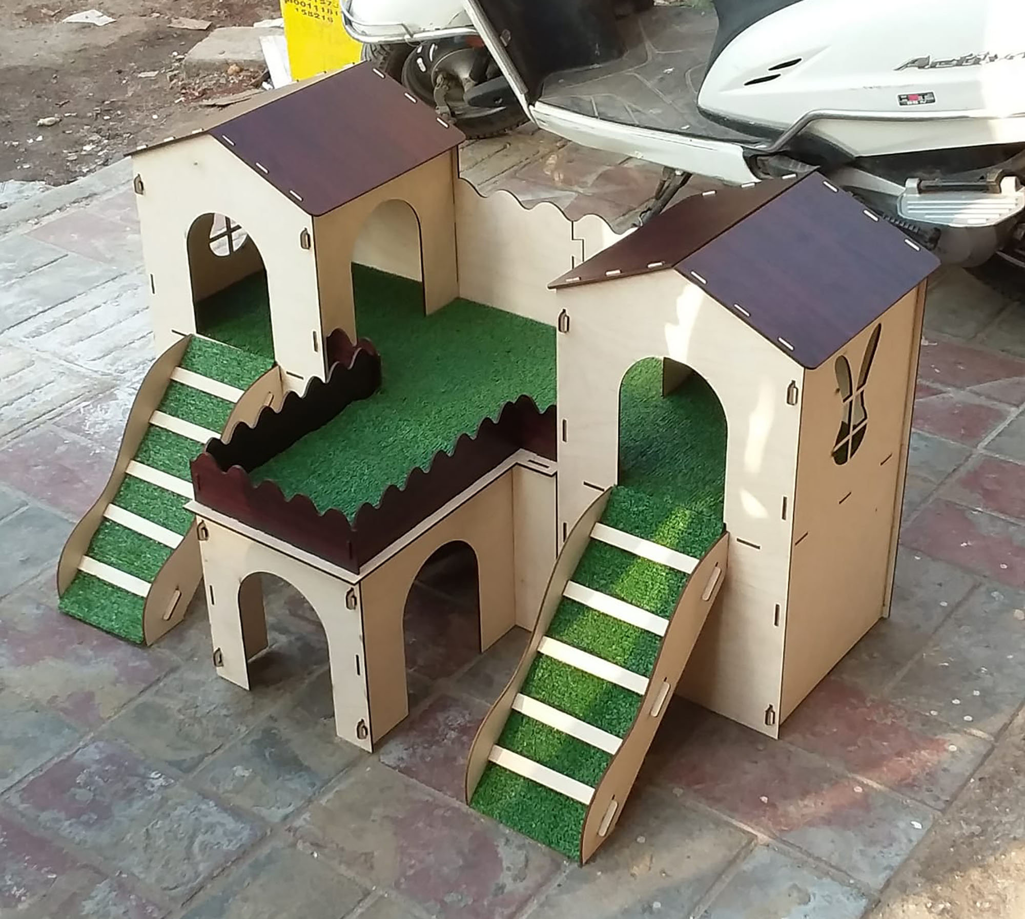 Wooden Rabbit House Rabbit House Wood Rabbit House Indoor Etsy