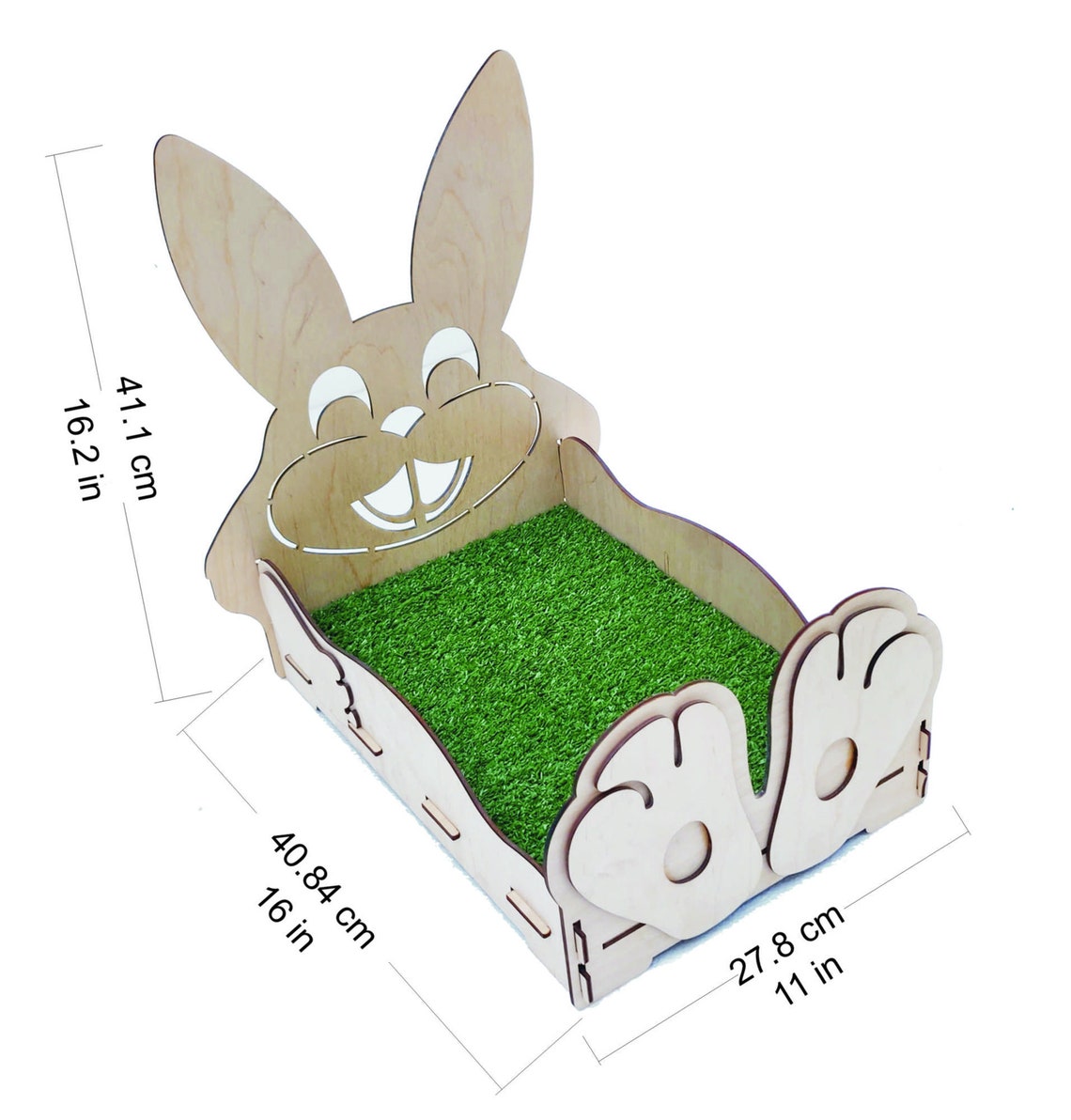 Wooden Bed for Rabbit and other small animals Wooden Walnut Etsy