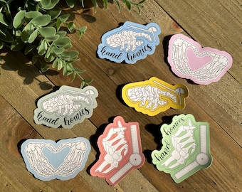 Hand Homies Stickers | OT Stickers | PT Stickers | Water Proof Stickers | Laptop & Water Bottle Stickers