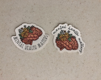 Mental Health Matters Sticker | Inspirational Sticker | Mental Health Awareness | Waterproof Sticker | Laptop & Water bottle Stickers