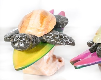 Marble Surfing Turtle