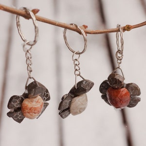 Lainey the Marble Turtle Keychain