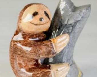 Ron Marble Sloth on tree 3"