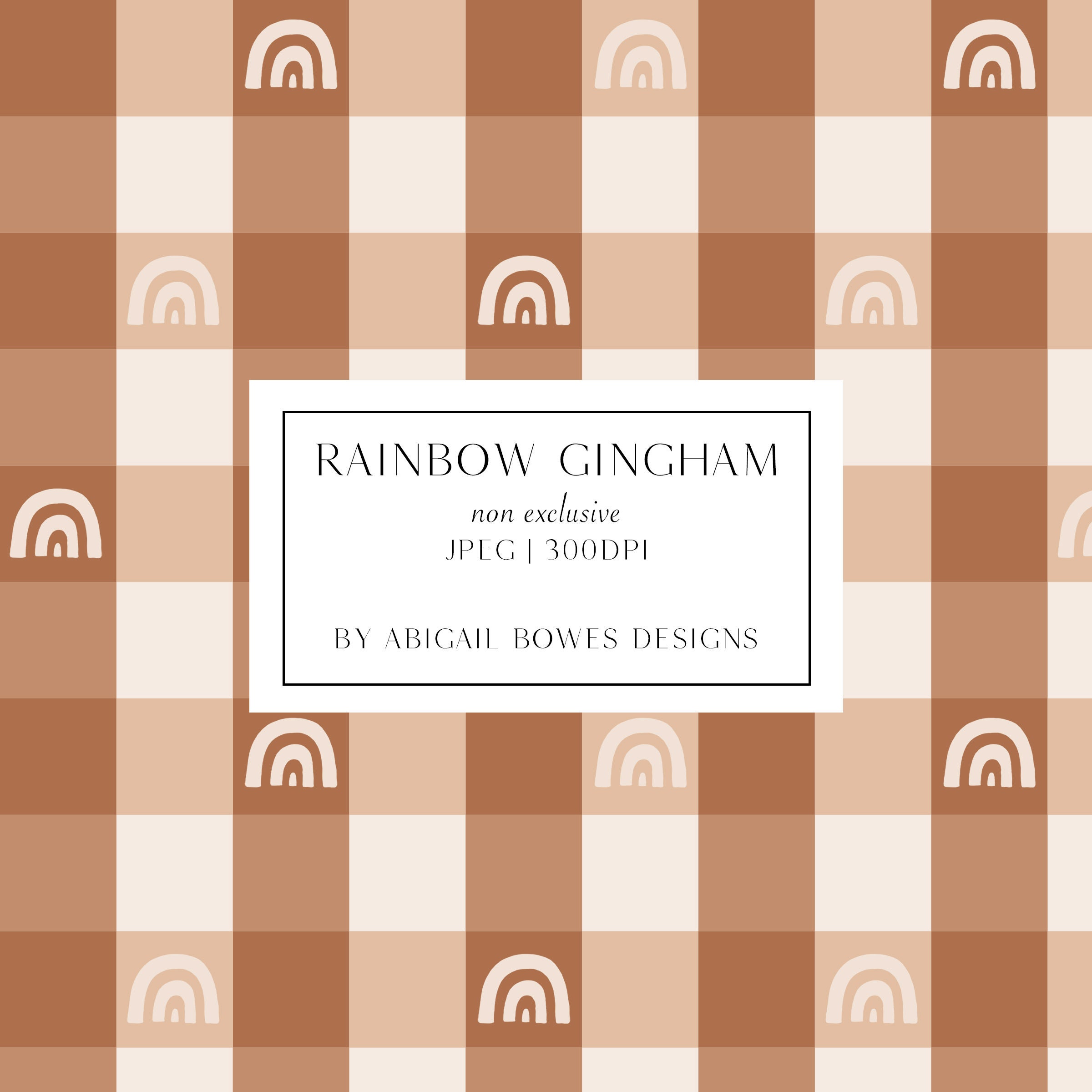 Rainbow Check Pattern Boho Gingham Check Rainbow, Seamless Pattern, Fabric Design, Commercial ...