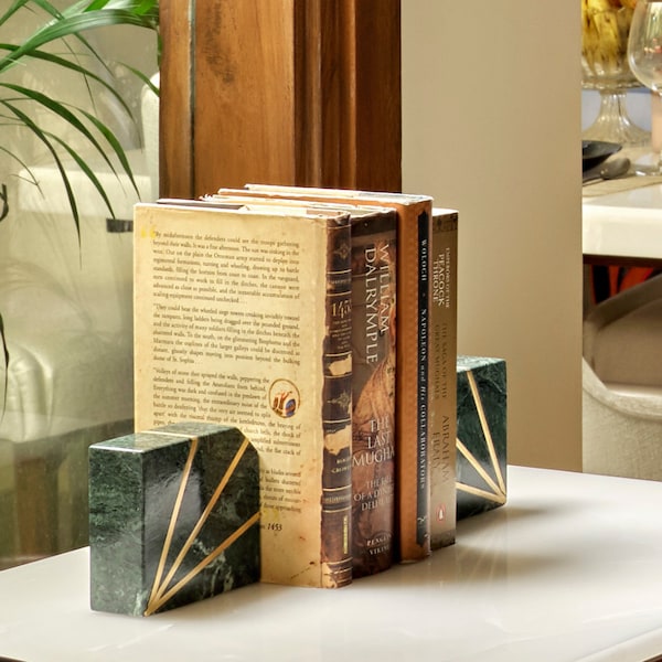 Marble Bookends Etsy