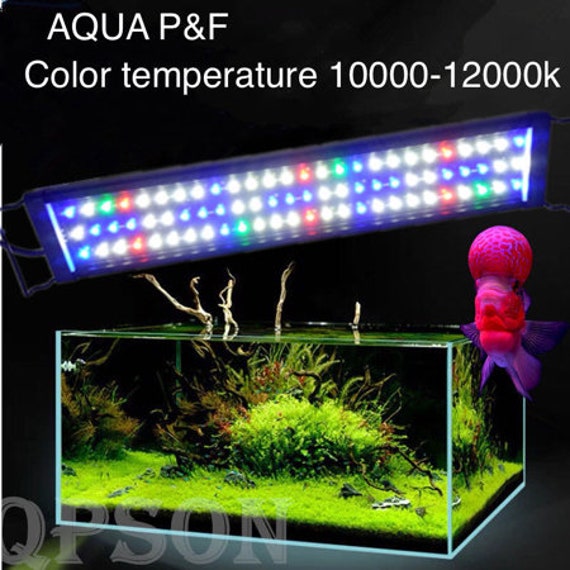 Luz de acuario plantada, luz LED de espectro completo para peceras para  plantas de agua dulce MFZFUKR 220847-1