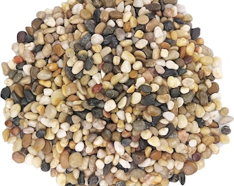 5.5lb Natural Gravel nature Color river Stones for Fresh Water Fish Animal Plant Aquariums, Landscaping