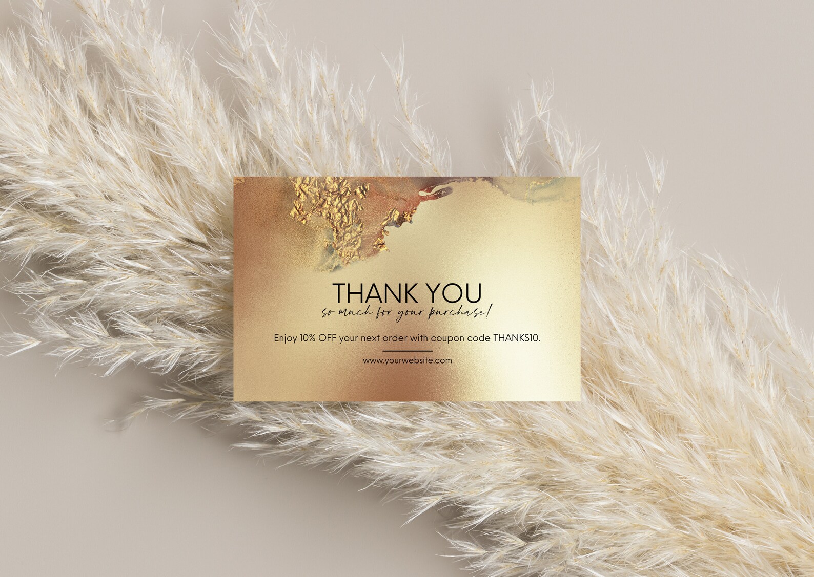 Luxury thank you card template DIY printable thank you for Etsy France
