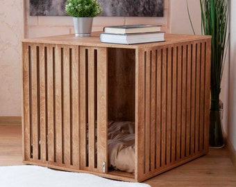 Lumio II dog house, modern indoor dog crate, wooden pet house, wooden kennel, dog crate, dog bed, dog furniture, puppy bed house