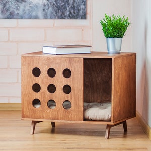 Cabin OO pet house, modern cat house, modern dog house, dog bed, wooden pet house, wooden dog kernel