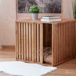 Lumio II dog house, modern indoor dog crate, dog bed, wooden pet house, wooden kernel, dog crate, dog bed, dog furniture, puppy bed house