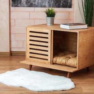 Bungalo H dog house, puppy crate house, modern dog house, dog bed, wooden dog house, wooden dog kernel, dog furniture, puppy bed