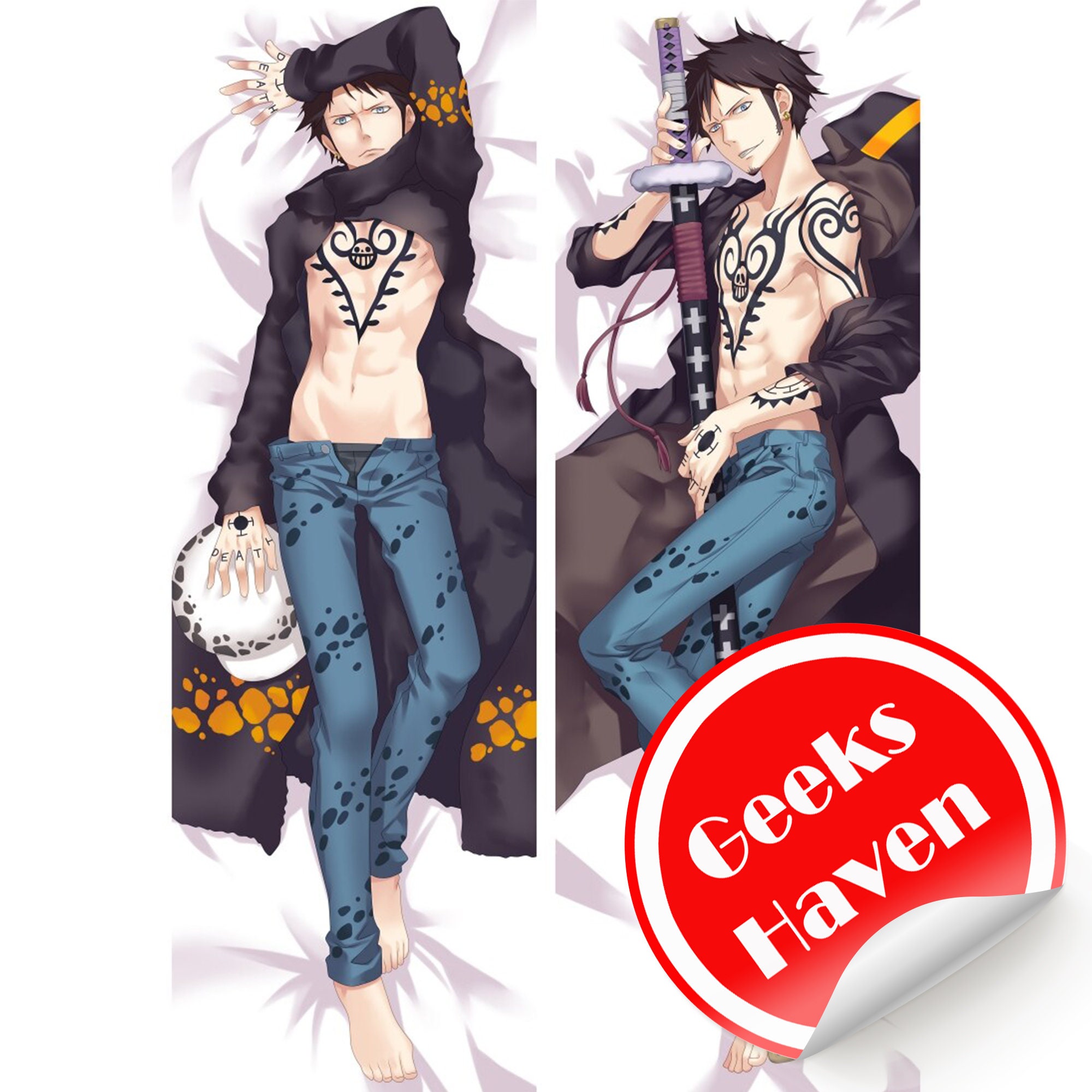 Anime One Piece Dakimakura Body Pillow Cover Double Sided Etsy