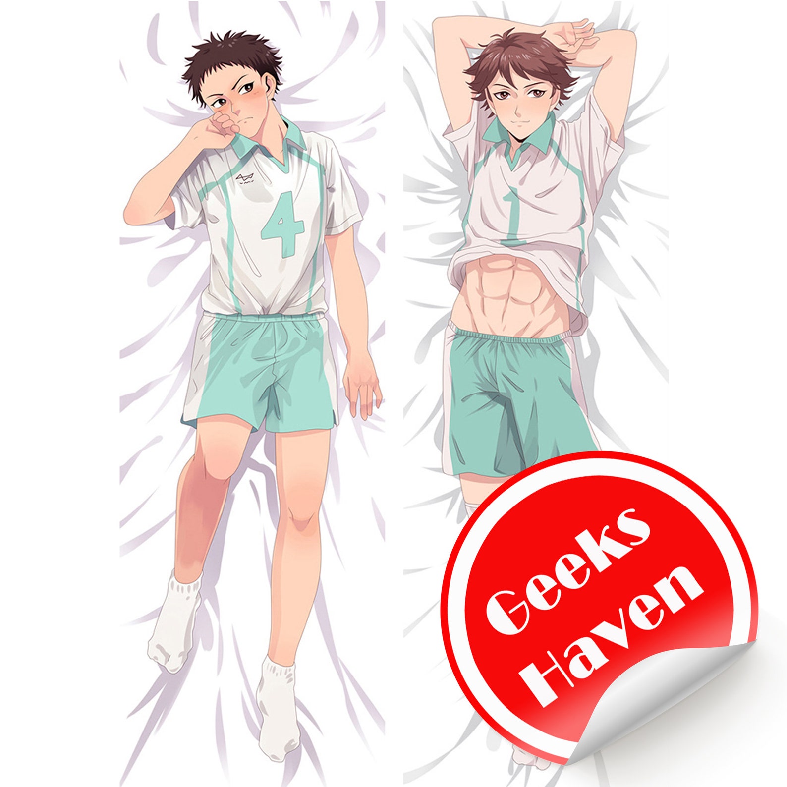 Anime Haikyuu Dakimakura Body Pillow Cover Double Sided Print Etsy