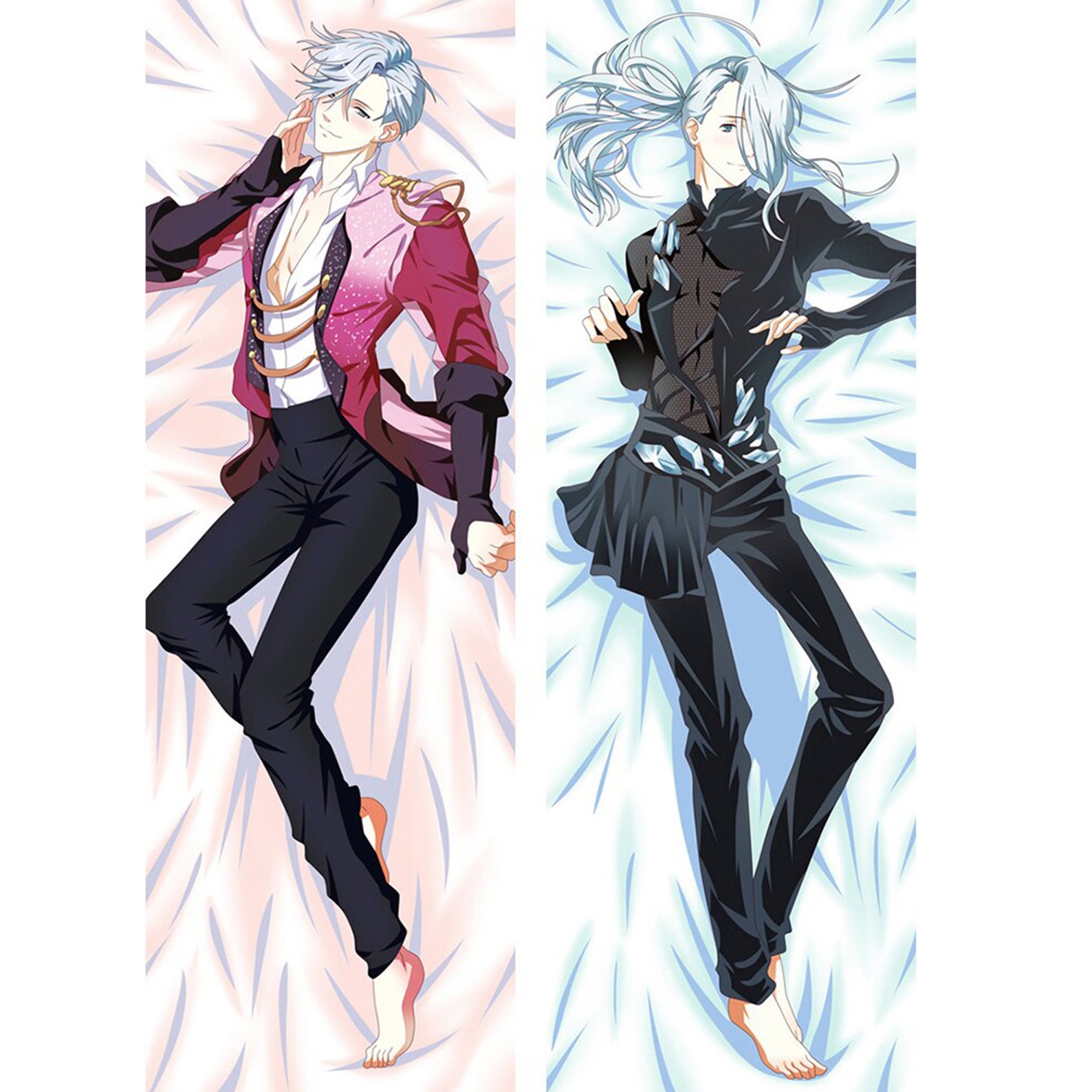 Anime Yuri su ghiaccio Dakimakura Body Pillow Cover Stampa a Etsy