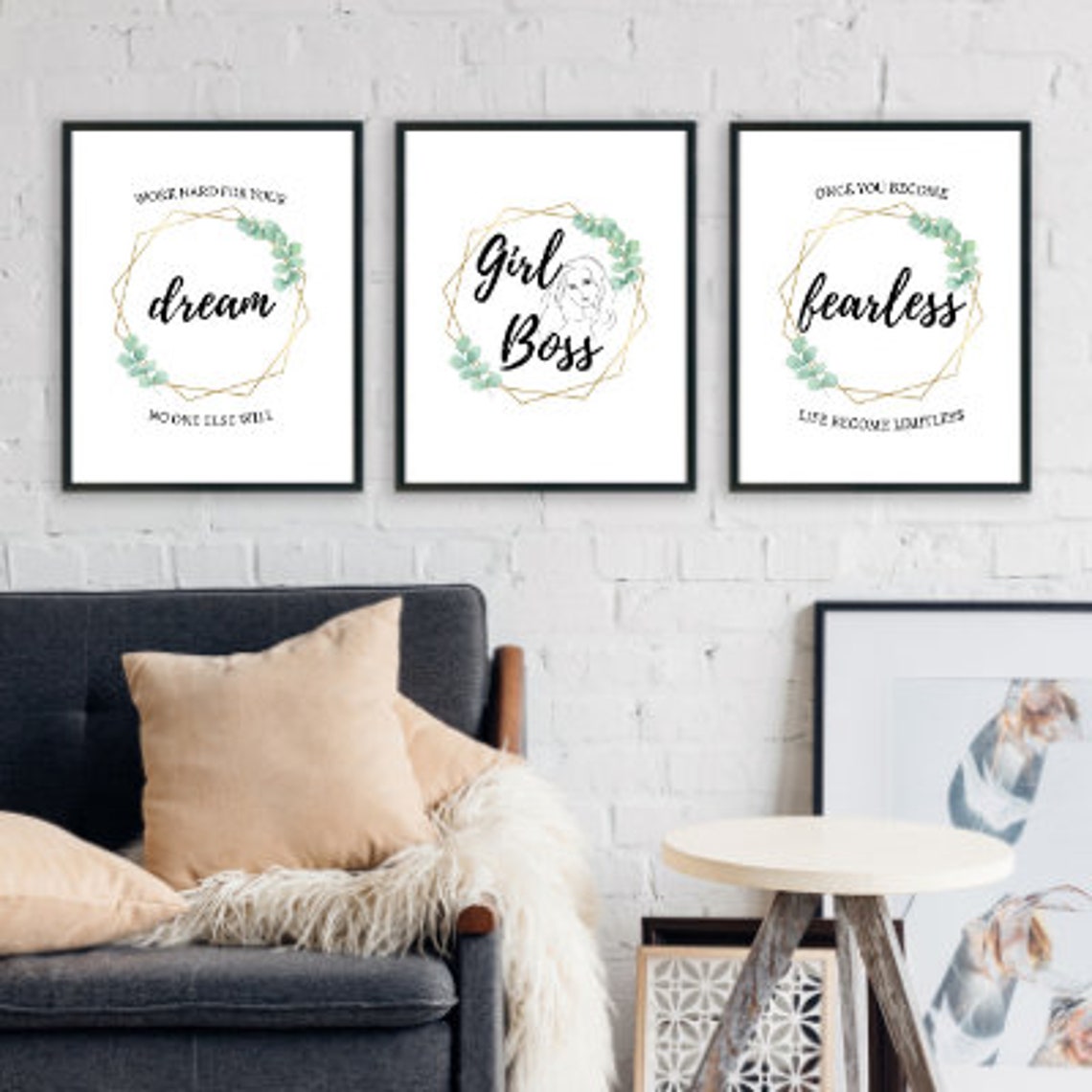 Quotes Wall Art Wall Frame Quote Minimalist Wall Frame Etsy