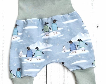 Pumphose Baby Hose Mädchen Junge Pinguine Gr. 56 - Gr. 98