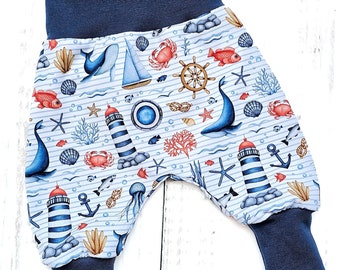 Pump pants baby pants baggy baby child lighthouse maritime size. 56 - Size 98