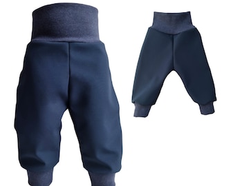Pump pants softshell outdoor pants baby child dark blue size. 74 - Size 134