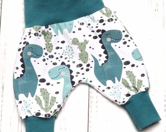 Pump pants baby pants pants baggy baby child boy dinosaurs size. 56 - Size 98